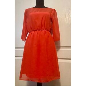 Cute and cozy dress. Coral.